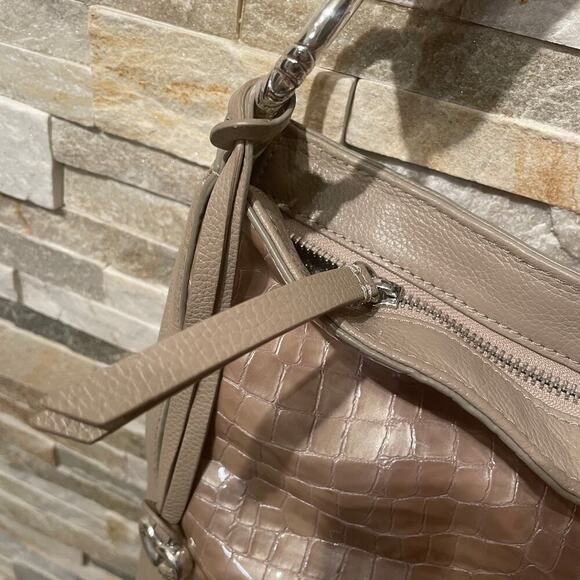 Brighton Cher Col Shoulder Bag | Beachwood Taupe Patent Leather $330 - Picture 13 of 14